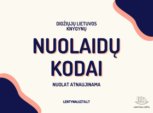 Lietuvos knygynų nuolaidos kodai [Nuolatos atnaujinama]