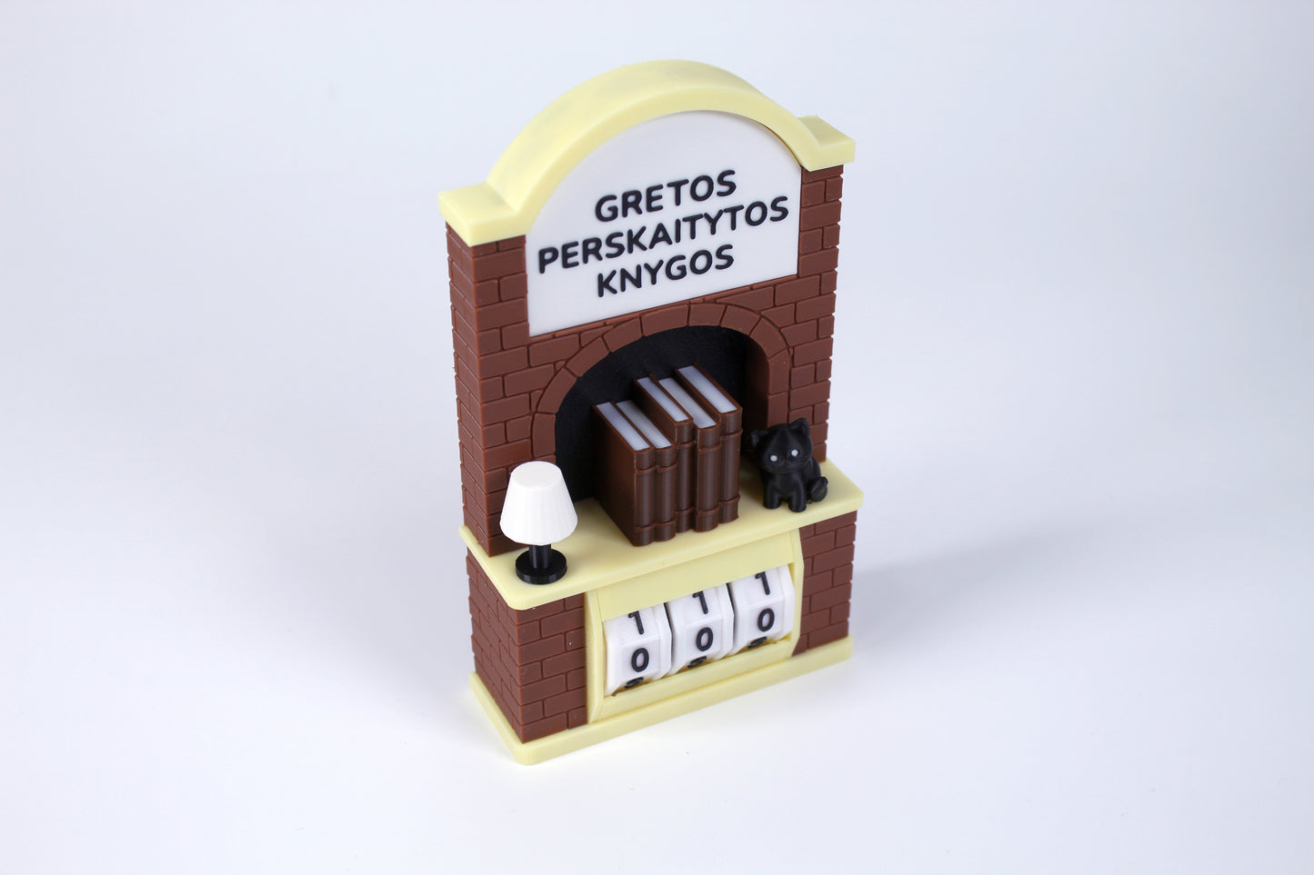 Perskaitytų knygų skaičiuoklė su norimu tekstu arba vardu