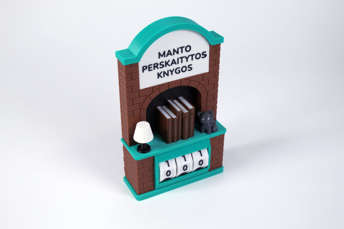 Perskaitytų knygų skaičiuoklė su norimu tekstu arba vardu