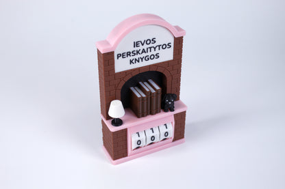 Perskaitytų knygų skaičiuoklė su norimu tekstu arba vardu