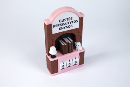 Perskaitytų knygų skaičiuoklė su norimu tekstu arba vardu