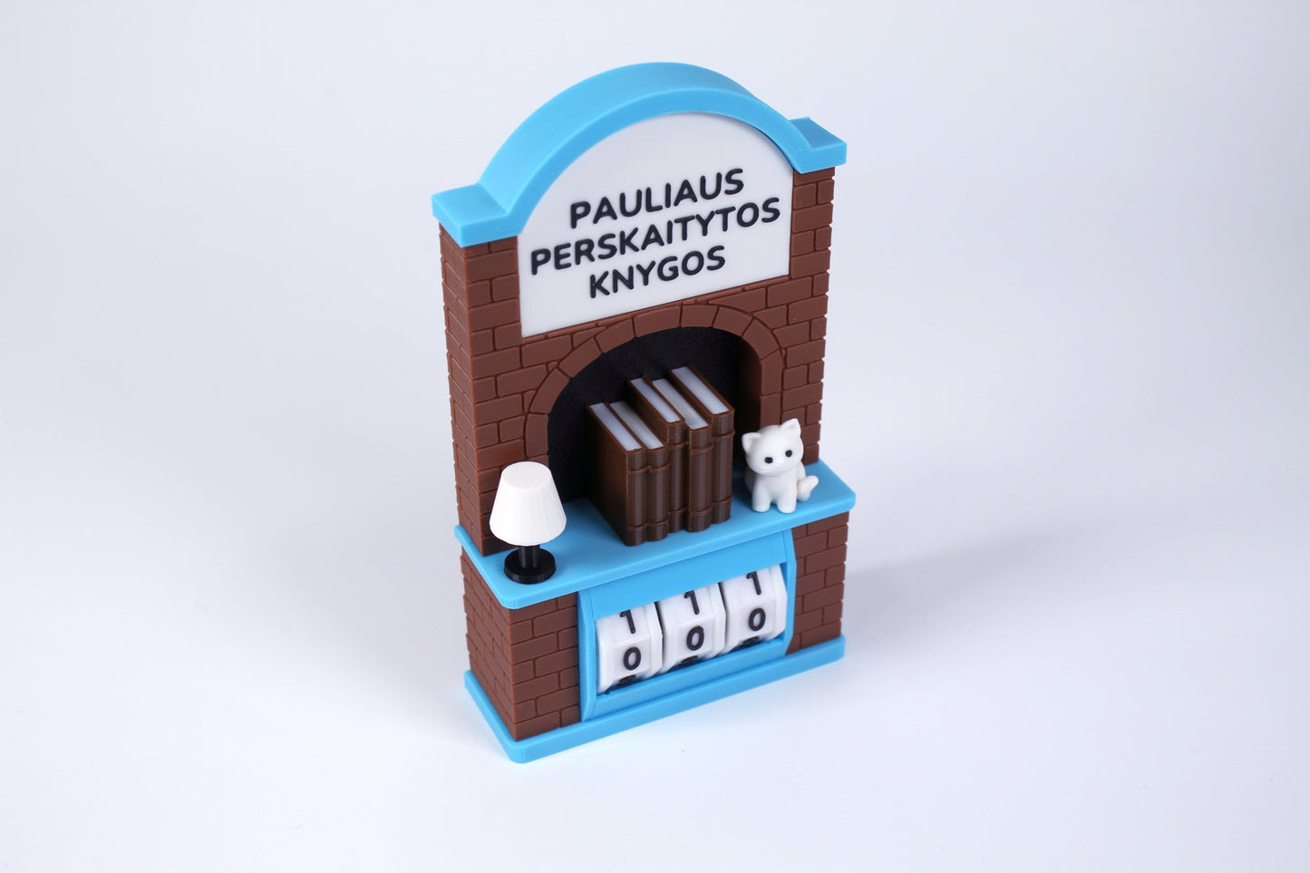 Perskaitytų knygų skaičiuoklė su norimu tekstu arba vardu