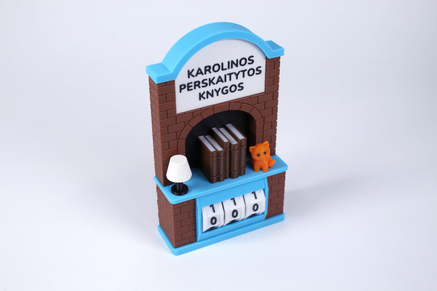 Perskaitytų knygų skaičiuoklė su norimu tekstu arba vardu