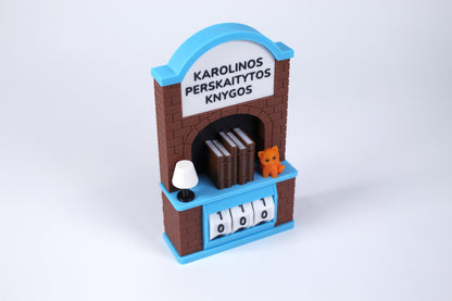 Perskaitytų knygų skaičiuoklė su norimu tekstu arba vardu