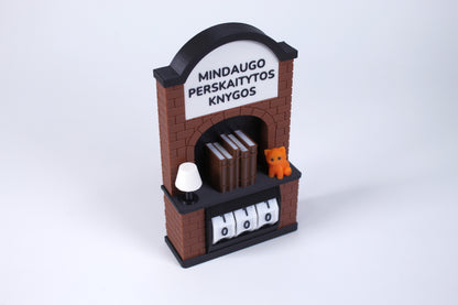 Perskaitytų knygų skaičiuoklė su norimu tekstu arba vardu