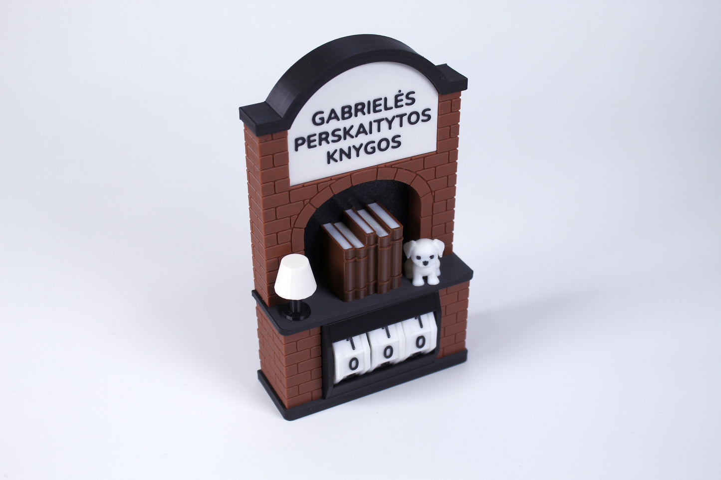 Perskaitytų knygų skaičiuoklė su norimu tekstu arba vardu